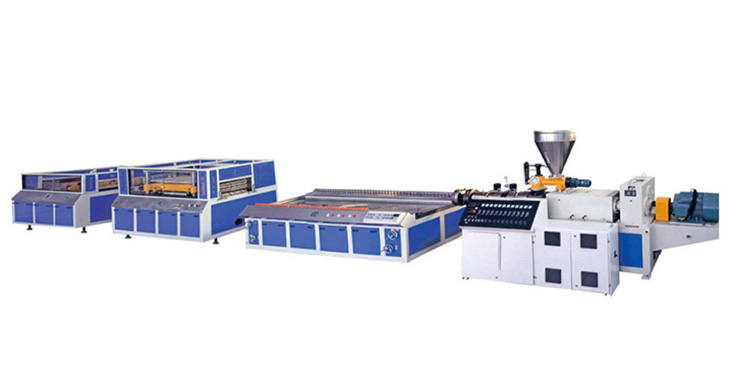 PVC door, wallboard and cabinet board production line